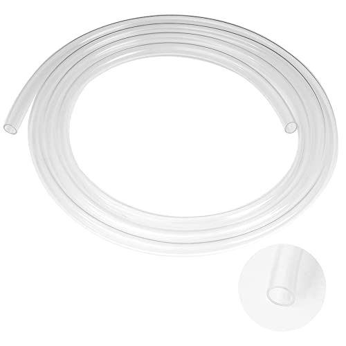 Eoiips 1/4" ID PVC Vinyl Tubing, 1/4" ID x 3/8" OD Flexible Clear Plastic Tubing Industrial Grade Lightweight Hybrid PVC Hose Tube BPA Free Air Hose Line, 5FT - size: 1/4" ID, style: 5FT