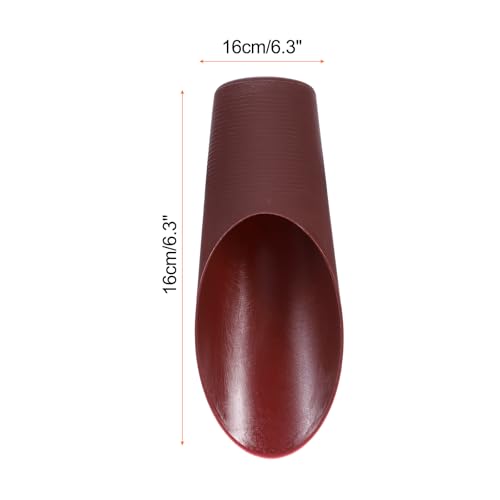 HARFINGTON Bonsai Soil Scoop 6.3" x 1.8" Plastic Colorful Mini Garden Shovel Cultivation Digging Transplanting Tools for Plant Flower Succulent Coffee Beans, Brown - color: Brown