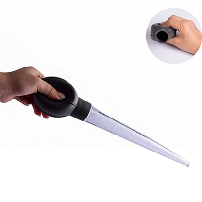1 Pack Large Plastic Pipette Dropper with Rubber Bulb Liquid Transfer Pipette for Cooking Baking, 28ml