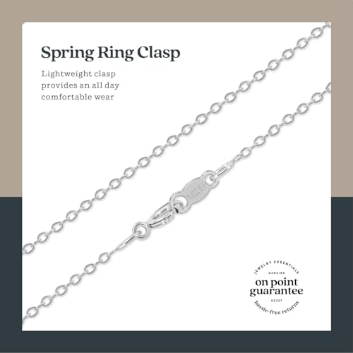 KEZEF 18K Gold Plated 925 Sterling Silver Box Chain Necklace for Women, 1mm Thin & Sturdy Italian Chain Necklace, Rose Gold & Silver Available, 15/16/18/20/22/24/30 Inch - color: Sterling Silver, size: 24 Inch
