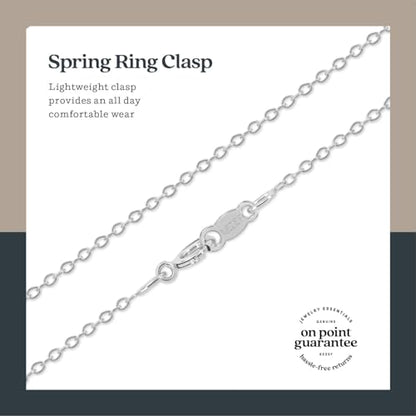 KEZEF 18K Gold Plated 925 Sterling Silver Box Chain Necklace for Women, 1mm Thin & Sturdy Italian Chain Necklace, Rose Gold & Silver Available, 15/16/18/20/22/24/30 Inch - color: Sterling Silver, size: 24 Inch
