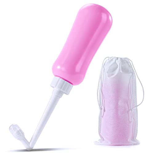 Portable Bidet Travel Large Capacity 15.8oz Personal Toilet Handheld Pink - color: Pink
