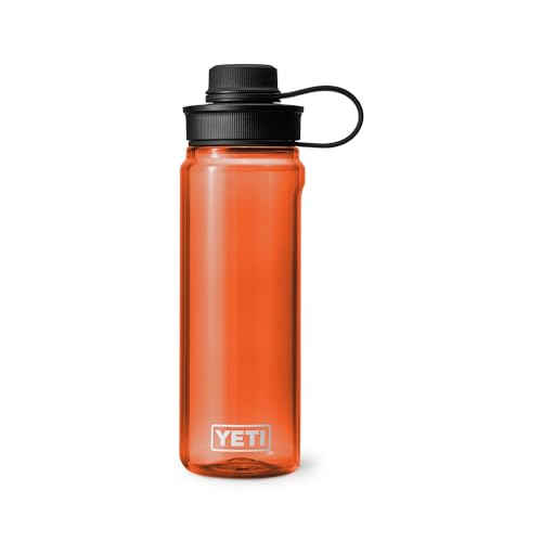 YETI Yonder Water Bottle with Yonder Tether Cap, Lightweight, Leakproof and BPA-Free - color: King Crab, size: 25 Ounces