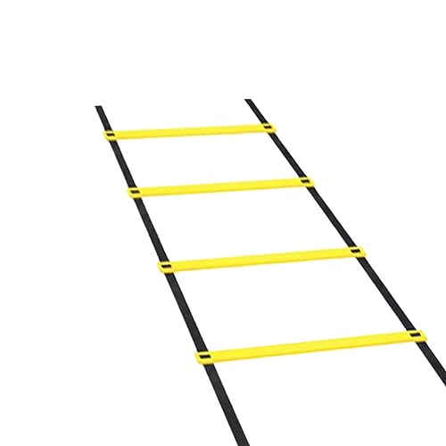 Agility Ladder Football Speed Training Equipment Soccer and Strength Nylon PP Material Suitable for Kids Adults Athletes, 300cm 6 Sections