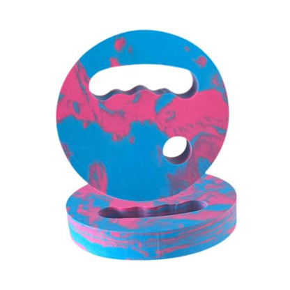 Menolana Water Exercise Discs Pool Resistance, Swim Discs Lightweight Buoyancy EVA Foam Aerobic Equipment for Water Workout Beach Pool - color: Pink Blue