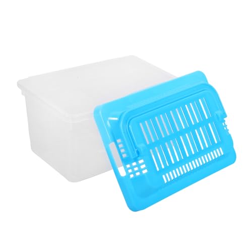 2pcs Portable Handheld Aquarium for Turtles and Pets Fish Tank Carrier for Travel Compact Design Ventilation for Safe Transport
