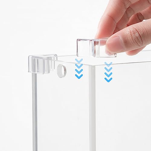 4PCS Fish Edges Protector Clear Fish Tools Clear Aquarium Fish Glass Cover Protector Easy Install - 8mm - size: 8mm