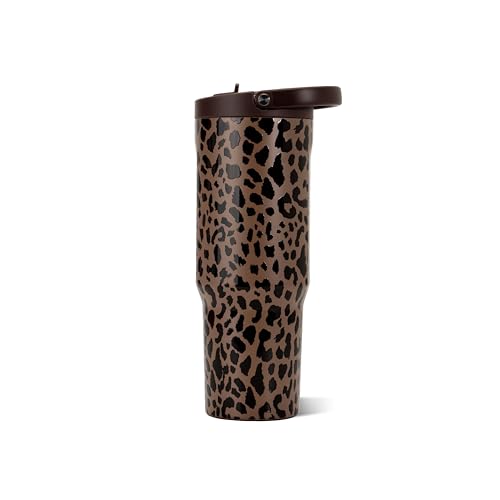 HydroJug Sport 32 oz Insulated Stainless Steel Water Bottle, Brown Leopard - color: Brown Leopard, size: 32 Ounces
