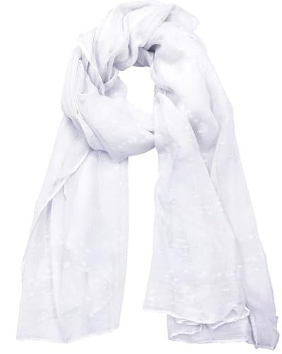woogwin Women's Scarf Lady Light Soft Fashion Solid Shawl Wraps - color: Glitter White
