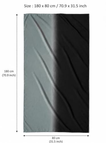 Modal Feel Hijab Scarf for Women, Lightweight Ombre Dual Color - color: 3#cyanblack