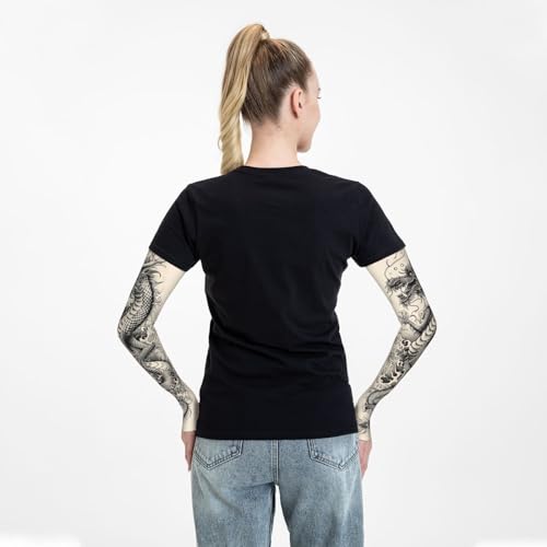 Cooling Arm Sleeves Cover Summer Sun Protection Arm Sleeves For Men Women Baseball Cycling Golf Running - color: Dragon 26