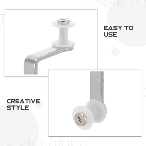 10pcs Carbon Steel Glass Partition Clip, 2 Hole Glass Shelf Clamp Bracket for 8-10mm, Heavy Duty Panel Fastener for Display Cabinet, Office Partition & Aquarium Use - size: 5.00X5.00X1.40CM