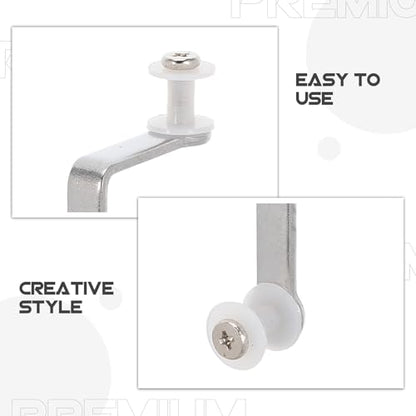 10pcs Carbon Steel Glass Partition Clip, 2 Hole Glass Shelf Clamp Bracket for 8-10mm, Heavy Duty Panel Fastener for Display Cabinet, Office Partition & Aquarium Use - size: 5.00X5.00X1.40CM