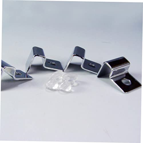 8pcs Stainless Steel Support Brackets for Glass Aquarium Covers Durable and Practical Fish Tank Holders for Easy Cleaning and Secure Fitting