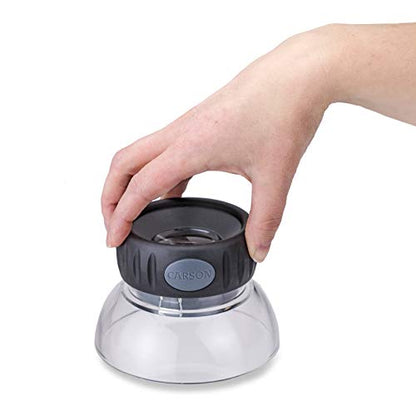 Carson LumiLoupe Plus 5.5X Power Stand Loupe Magnifier with Dual Lens Focusing System (LO-06) - style: 1.75" Diameter (5.5x)