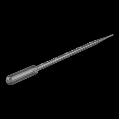 uxcell Plastic Transfer Pipettes Graduated Dropper 5ml Capacity 20 Pcs Clear - size: 5ml