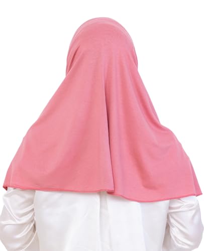 Prien Instant Hijab For Women, Muslim Long Scarf, Undercap Turban Set, Turkish Islamic Clothing, Prayer Clothes For Abaya - color: Dusty Rose