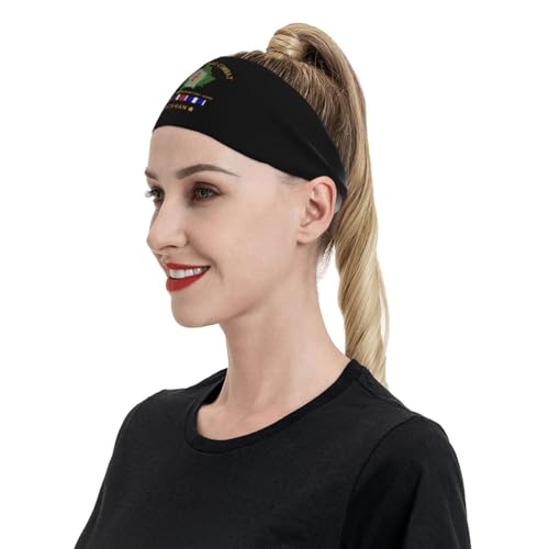 War Combat Veteran 32nd Infantry Wisconsin National Guard Sports Sweatband Headband, Moisture Wicking, Non-Slip, for Running, Workout81