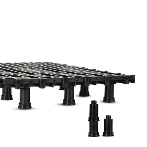 Hemobllo 2pcs Multi-Function Tank Bottom Plate, PVC Aquarium Divider with 8 Nail Set for Tanks (Black) - size: Size 2