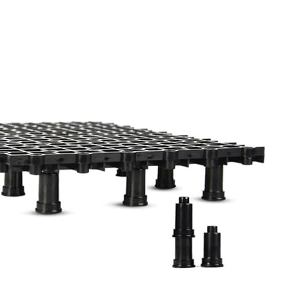 Hemobllo 2pcs Multi-Function Tank Bottom Plate, PVC Aquarium Divider with 8 Nail Set for Tanks (Black) - size: Size 2