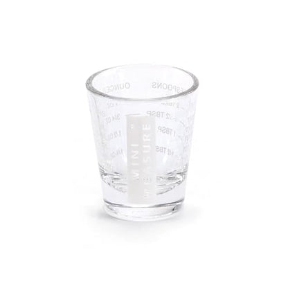 Kolder Mini Measure Heavy Glass, 20-Incremental Measurements Multi-Purpose Liquid and Dry Measuring Shot Glass, White - color: White, size: Single
