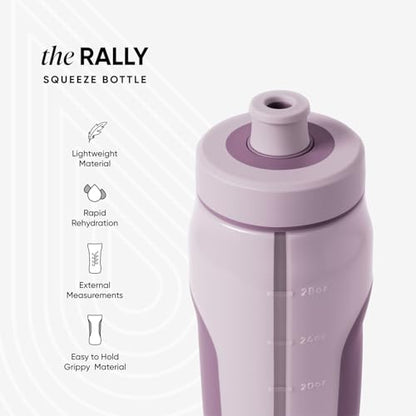 Simple Modern Rally Squeeze Plastic Water Bottle | 30oz Locking Leakproof Cup for Gym, Sports, Electrolytes, Travel | Lavender Mist Mix - color: -Lavender Mist Mix