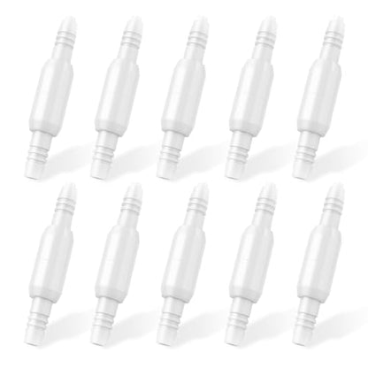 Oxygen Tubing Swivel Connectors – 10-Pack Leak-Proof 360-Degree Rotatable Oxygen Tube Connectors, Oxygen Connector Avoid Tangles