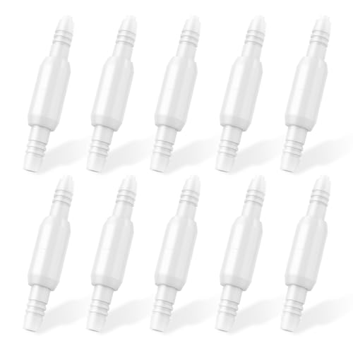 Oxygen Tubing Swivel Connectors – 10-Pack Leak-Proof 360-Degree Rotatable Oxygen Tube Connectors, Oxygen Connector Avoid Tangles - size: 10 pack