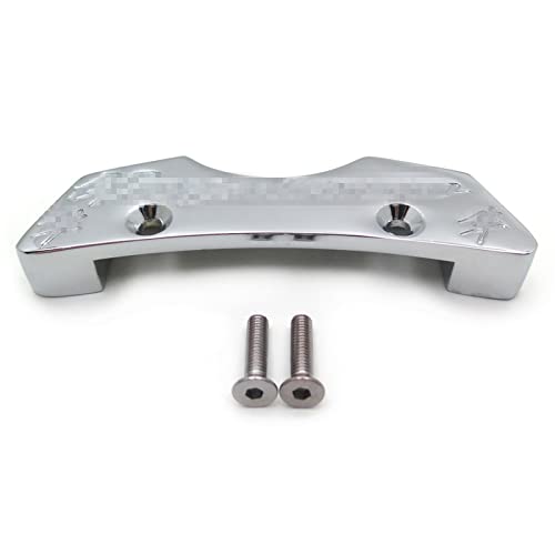 Motorcycle Gas Tank Pads Center Cover Accessories for Suzuki Hayabusa Gsx1300R 1997-2019 Chrome, Silver - color: Silver