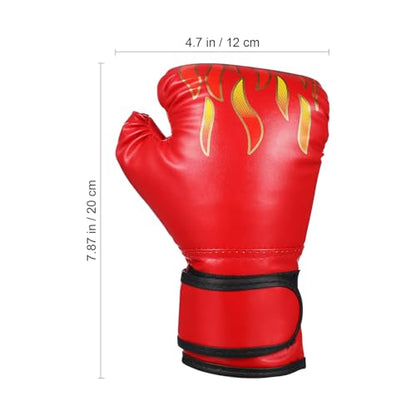 Sosoport 1 Pair Kickboxing Children's Boxing Gloves Glove Mittens Boxing Gloves Boxing Gloves for 3-8 Years - color: Red