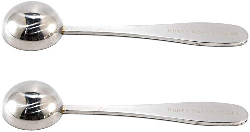 5 ml Teaspoon Measuring Scoop Spoons, Polished Stainless Steel, Set of 2 - color: Polished Stainless Steel, size: 5 ML Teaspoon Measuring Scoop Spoon