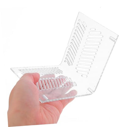 Toyvian Aquarium Divider Acrylic Grid Board for Fish Tank Isolation Pump Guards Betta Fish Tank Divider Suction Cups Accessories
