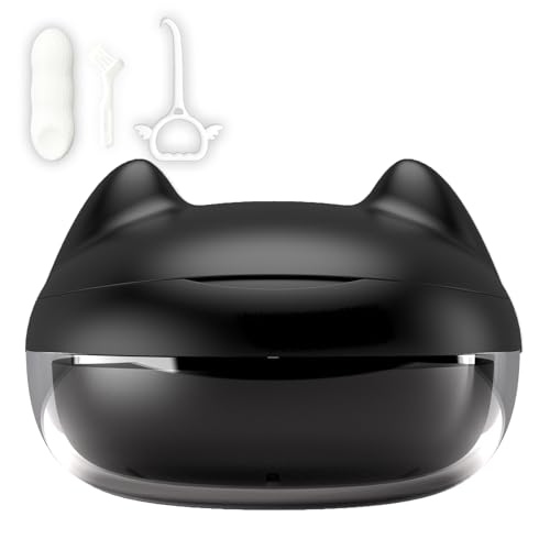 Retainer Case Denture Bath Case Basket Mirror Leak-proof Black Cat | 2-in-1 design Strainer Basket No-Leak Cleaning Case for Mouth Guard Cute Removal Tool,Aligner chewies,Bursh - color: Black Cat