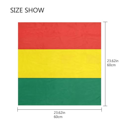 Women's Silk Scarf Square Satin Head Scarves Fashion Neck Scarf Hair Wraps Silk Bandana - color: Bolivia Flag