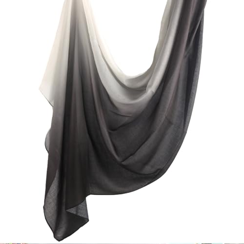 Fashion Gradient Color Hijab Scarf for Women Soft Modal Instant Jersey Hijab Head Wraps Long Shawls - color: Color 4