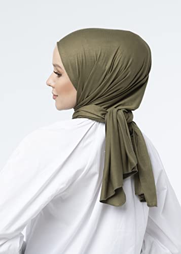 Jersey Hijab Scarf for Women - Quality Head Scarf Wrap for Girls - Fashion Muslim Women Hijab Scarves Headwear