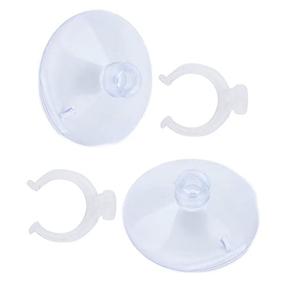 SUNGOOYUE Aquarium Hose Clamp Plastic Suction Cup Air Line Tube Holder for 12 to 16mm Transparent Pipe, 2 Cups 2 Clips, High Temperature Fixture for Fish Tank Tube Routing (Can clamp 16-22mm) - size: Can clamp 16-22mm