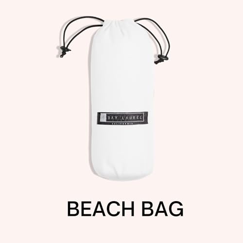 BAY LAUREL Turkish Beach Towel with Travel Bag 39 x 71 Quick Dry Sand Free Lightweight Large Oversized Towels Light - color: Violet Mix