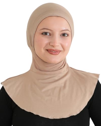 Prien Sport Hijab For Women, Muslim Head Scarf, Flexible Turban Girls, Chic Islamic Wear For Gym, Neck Collar Bonnet Viscose - color: Deep Mink
