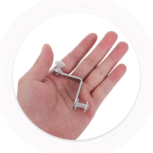 10pcs Carbon Steel Glass Partition Clip, 2 Hole Glass Shelf Clamp Bracket for 8-10mm, Heavy Duty Panel Fastener for Display Cabinet, Office Partition & Aquarium Use - size: 5.00X5.00X1.40CM