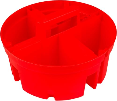 Bucket Boss - Super Stacker Small Parts Organizer, Bucket Organization (15054), Red (Pack of 6) - size: (Pack of 6)