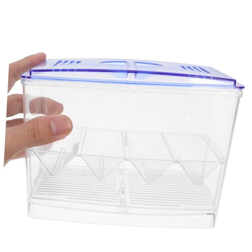 TOYANDONA Aquarium Fish Isolation Crate Breeding Box Oxygen System Fish Tank Divider Transport Container