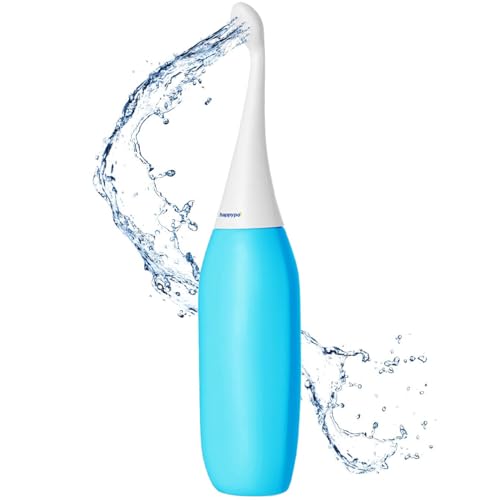 오리지널 HAPPYPO 버트 샤워 - 여행용 휴대용 비데 - 독일 상어 탱크에서 알려진 - Easy-Bidet 2.0은 젖은 물티슈를 대체합니다 (색상: 라이트 블루) - color: 라이트 블루, size: 1개(1팩)