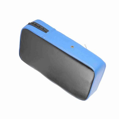 Taekwondo Boxing Kicking Strike Pad Foot and Hand Target Curved Training with Hand Grip Pressure Relief Valve 40 x 20 x 10 cm PU Leather Red Blue (Blue)