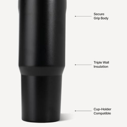 HydroJug Sport 32 oz Insulated Stainless Steel Water Bottle, Black - color: Black, size: 32 Ounces