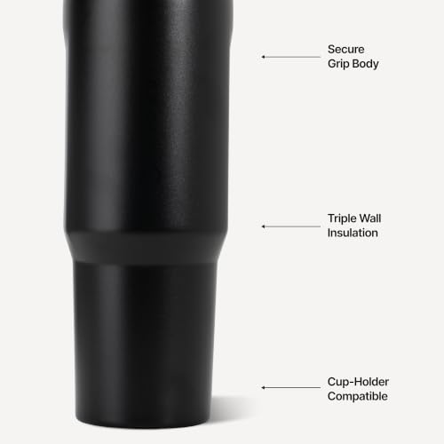 HydroJug Sport 40 oz Insulated Stainless Steel Water Bottle, Black - color: Black, size: 40 Ounces