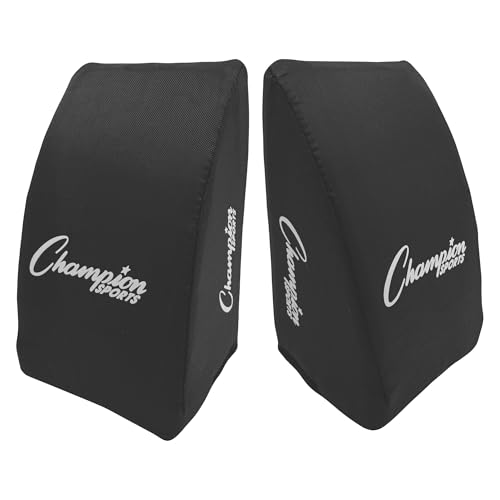 Champion Sports Cushioned Catcher's Knee Support – Ergonomic Design for Players 5'7" and Under – Black - size: 5'7" and Below