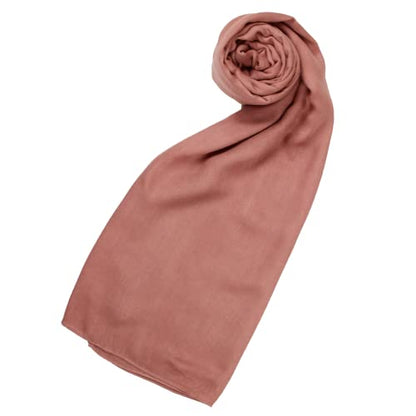 Modal Hijab for Women | Headscarf - color: Terracotta Modal - Plain Hijab