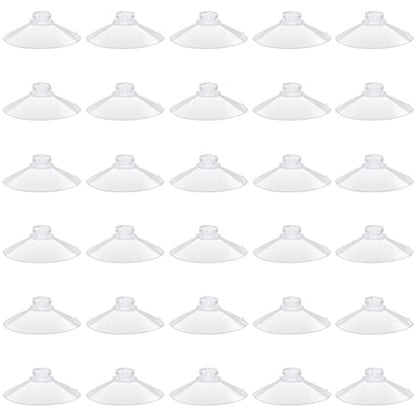 55mm 30 Pieces Large Suction Cups Clear Thick Without Hooks Without Holes, Professional Strength PVC Plastic Sucker Pads for Festivals Decoration Wall Bathroom Kitchen Car Bird Feeder - size: 55mm 30pcs