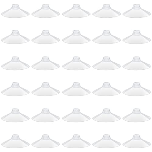 55mm 30 Pieces Large Suction Cups Clear Thick Without Hooks Without Holes, Professional Strength PVC Plastic Sucker Pads for Festivals Decoration Wall Bathroom Kitchen Car Bird Feeder - size: 55mm 30pcs